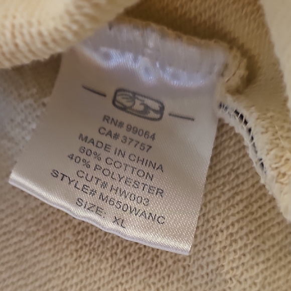 Honolua Men's Beige Long Sleeve Sweatshirt - Picture 6 of 8